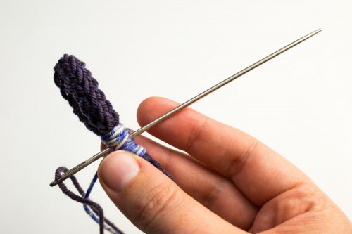 DIY French Knit Bracelet With A Button