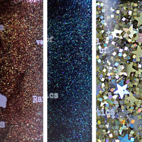 DIY Galaxy Inspired Glittery Nails Design