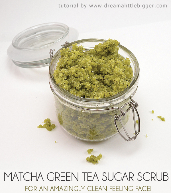 matcha green tea sugar scrub