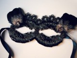 DIY Glam Black Lace Mask