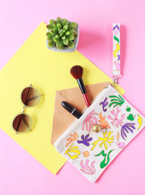 DIY Matisse Inspired Make Up Pouch