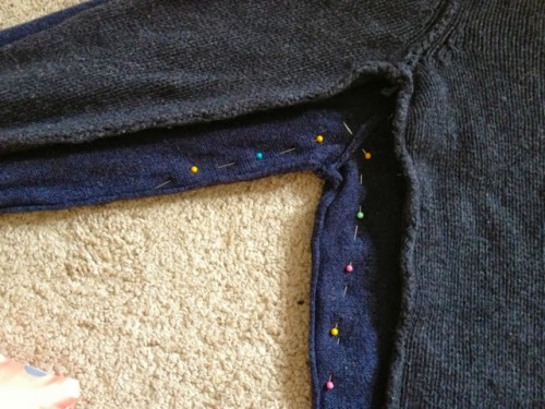DIY Men’s Sweater Refashion