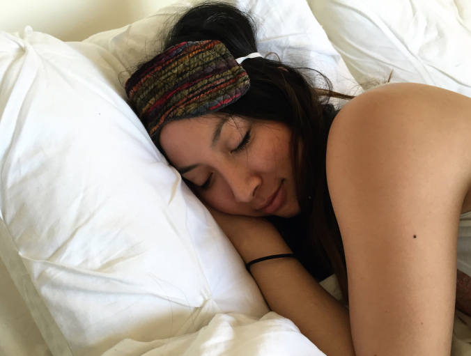 Diy quilted sleep mask to make  1