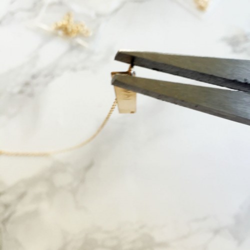 DIY Rose Quartz Pendant Necklace With A Stamp