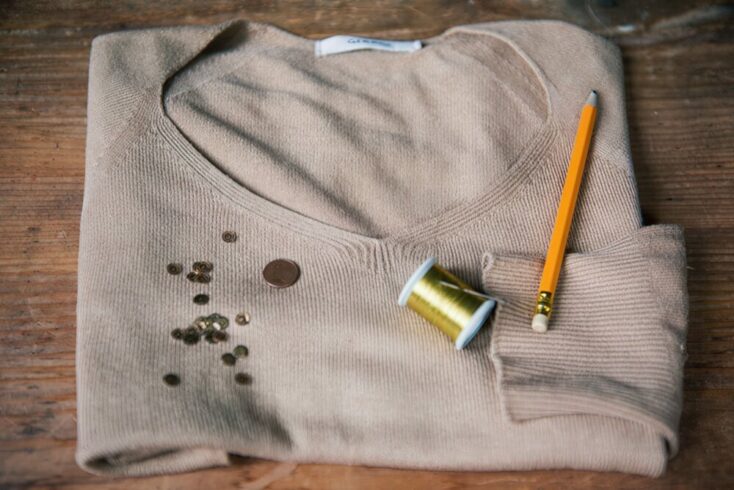 How To Restyle Sweater DIY Sparkly Sweater Restyle - Styleoholic