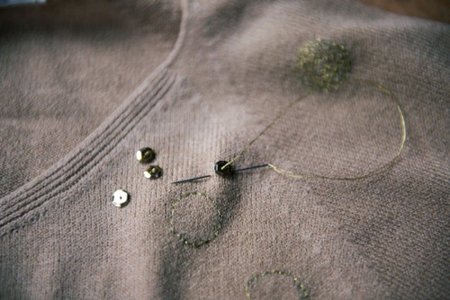 DIY Sparkly Sweater Restyle
