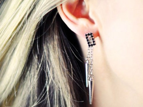 DIY Spike Earrings For Parties