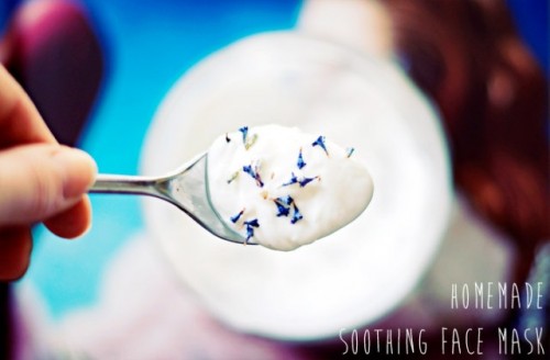 soothing yogurt and lavender face mask (via styleoholic)
