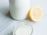 lemon  milk face mask to remove dead cells