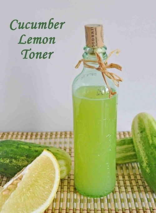 cucumber lemon face toner (via diyhomeworld)