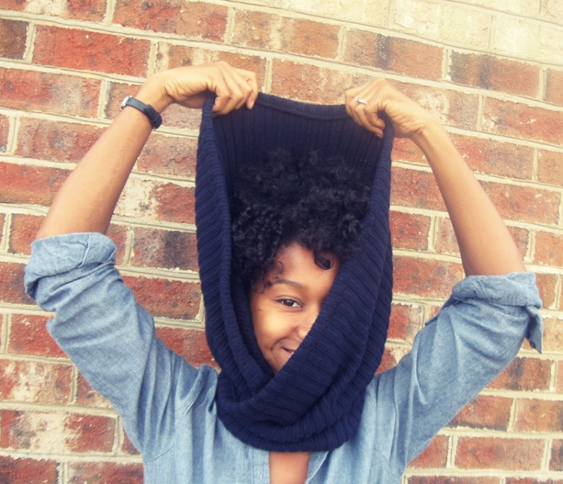 Easy diy cowl from a flipped sweater  4