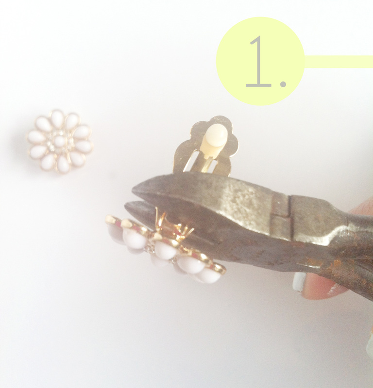 Picture Of easy diy hairpins from earrings  2