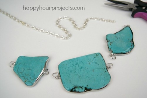 Easy DIY Turquoise Necklace