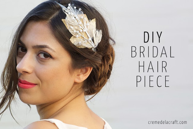 Picture Of easy to make beaded bridal headband  6