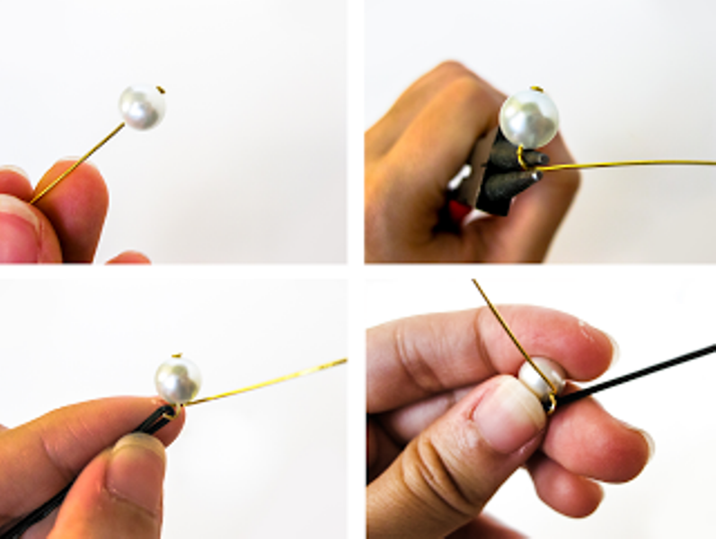 Elegant and simple diy pearl pins  3