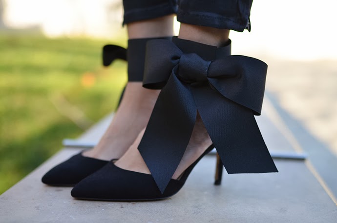 Elegant diy bow heels  1