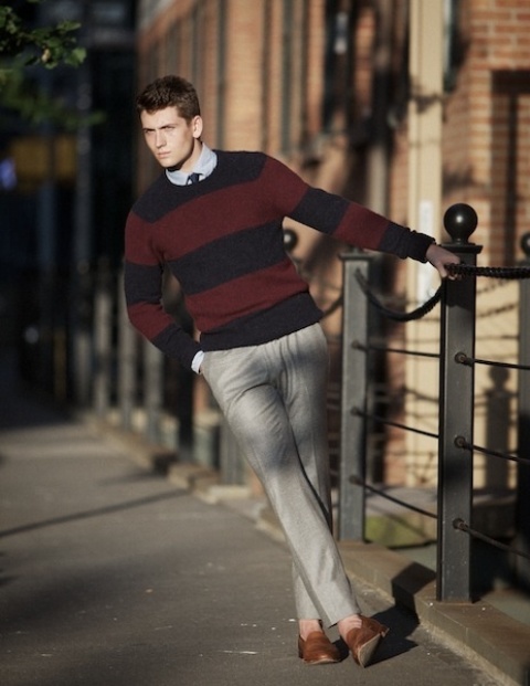 Picture Of elegant striped men outfits for work  1