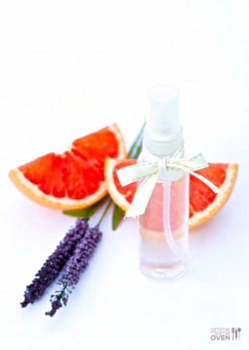 Chemical Free DIY Grapefruit And Lavender Summer Body Spray