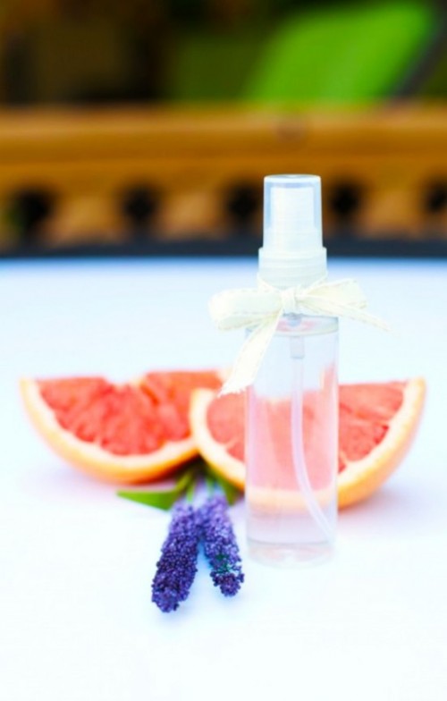 Chemical Free DIY Grapefruit And Lavender Summer Body Spray