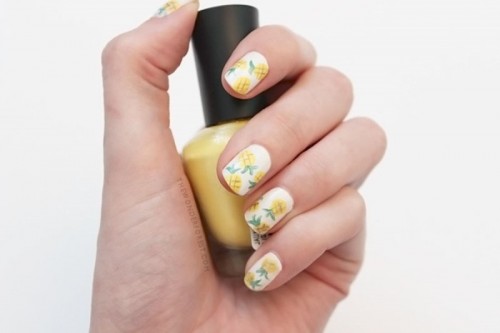 Funny DIY Pineapple Nail Art To Try