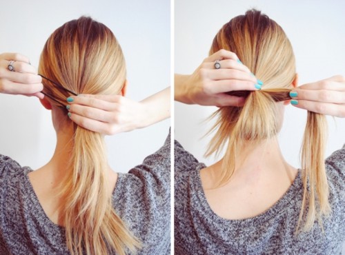 Fuss Free DIY Messy Looped Ponytail For Everyday Wear