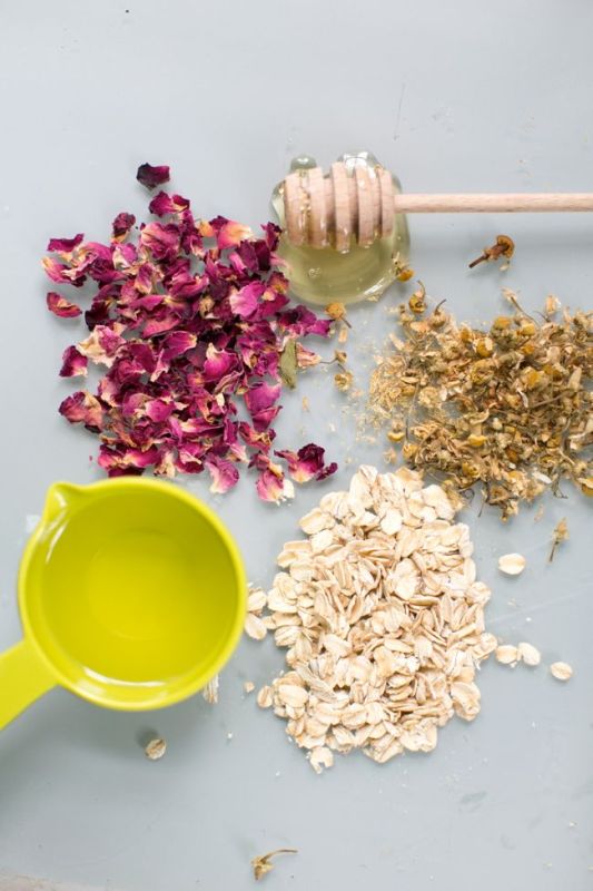 Gentle diy rose chamomile face scrub to try  2