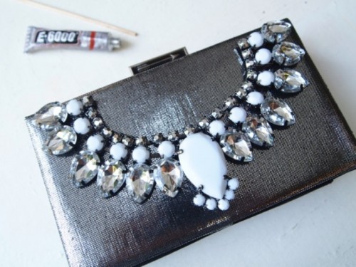 Glam DIY Jeweled Clutch For Parties