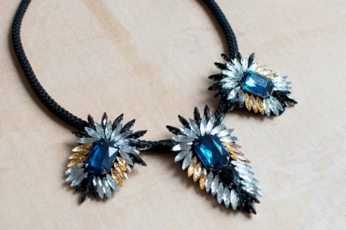 Gorgeous DIY Statement Crystal Flare Necklace