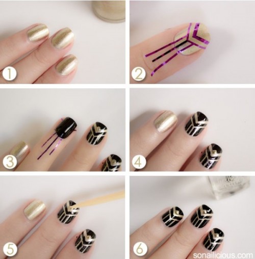 Gorgeous DIY The Great Gatsby Inspired Nails