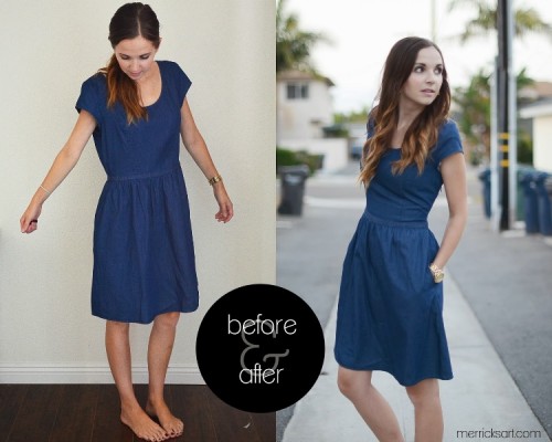 How To Resize An Oversized Dress Easily