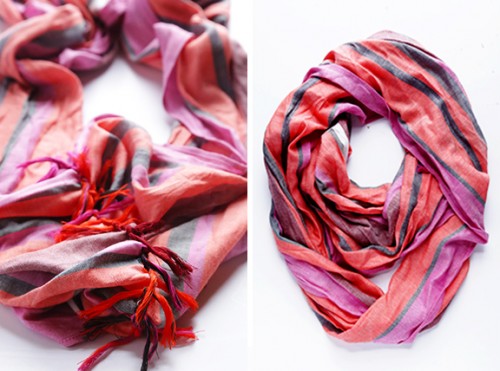 How To Turn A Regular Scarf Into An Infinity Scarf