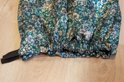Lovely DIY Hand Sewn Brocade Mini Skirt For Summer