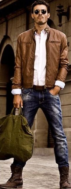 Inspiring Men Work Outfits With Boots