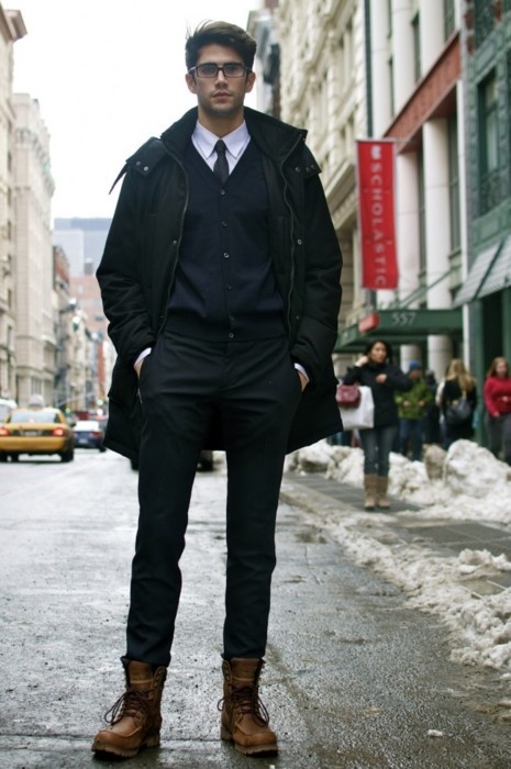 Inspiring Men Work Outfits With Boots