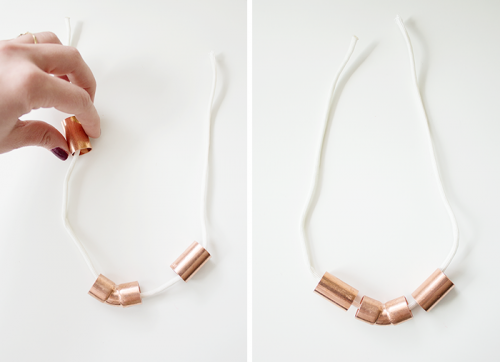 Minimalist DIY Necklace From Copper Piping