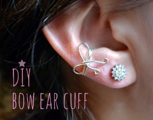 Pretty DIY Bow Ear Cuff