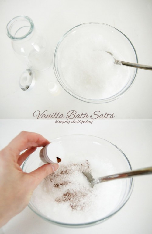 Relaxing DIY Vanilla Bath Salts