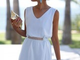 a nice white party outfit