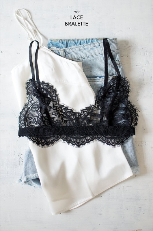 Picture Of sexy diy lace bralette to make  1