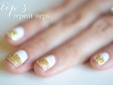 simple-and-pretty-diy-glittery-gold-and-white-manicure-7