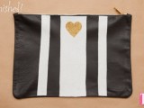 striped-diy-leather-clutch-with-a-heart-pattern-6