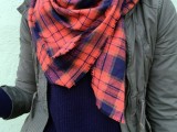fall plaid scarf
