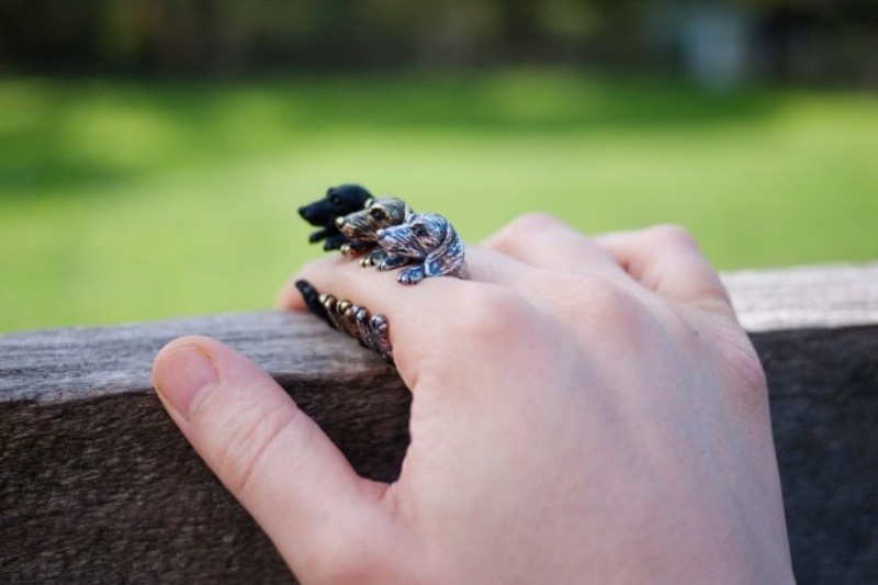 The cutest animal rings from yaclkopo  5