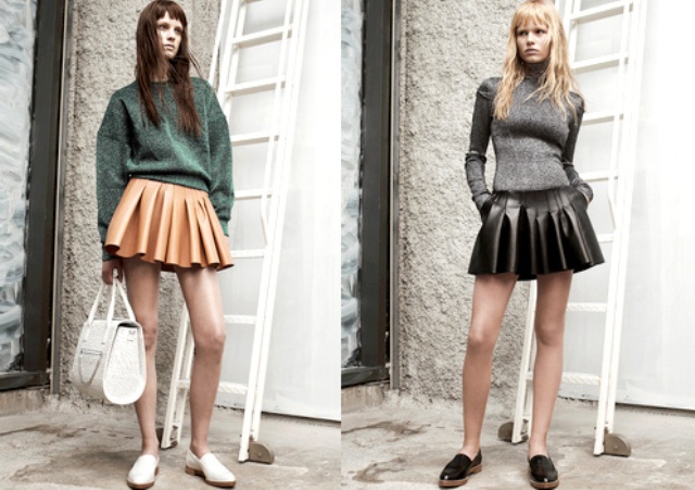 Picture Of the hottest fall trend pleated mini skirt  2