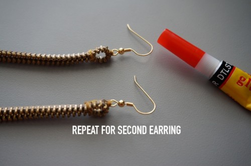Unique DIY Zipper Earrings