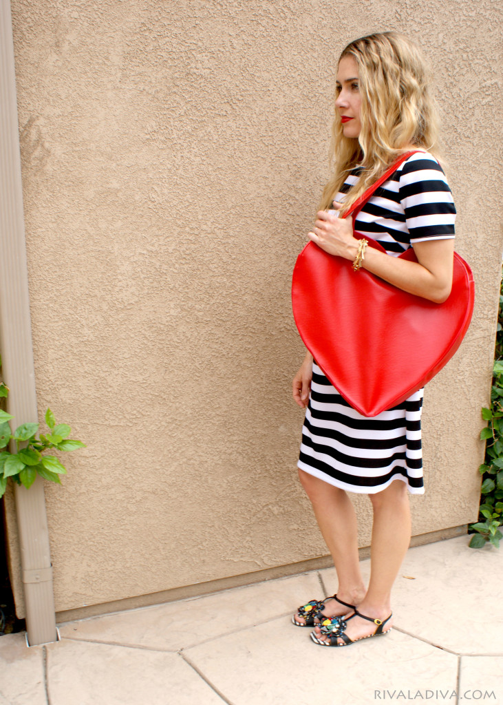 Whimsy diy heart shaped red tote  4