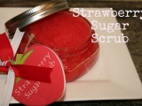 strawberry sugar scrub